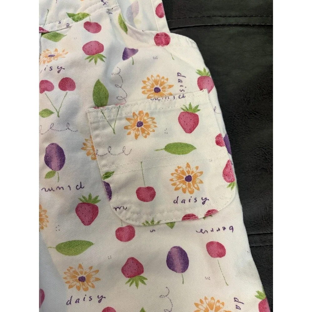 Vintage Rare Fruit Print OshKosh B'gosh Overalls 3T